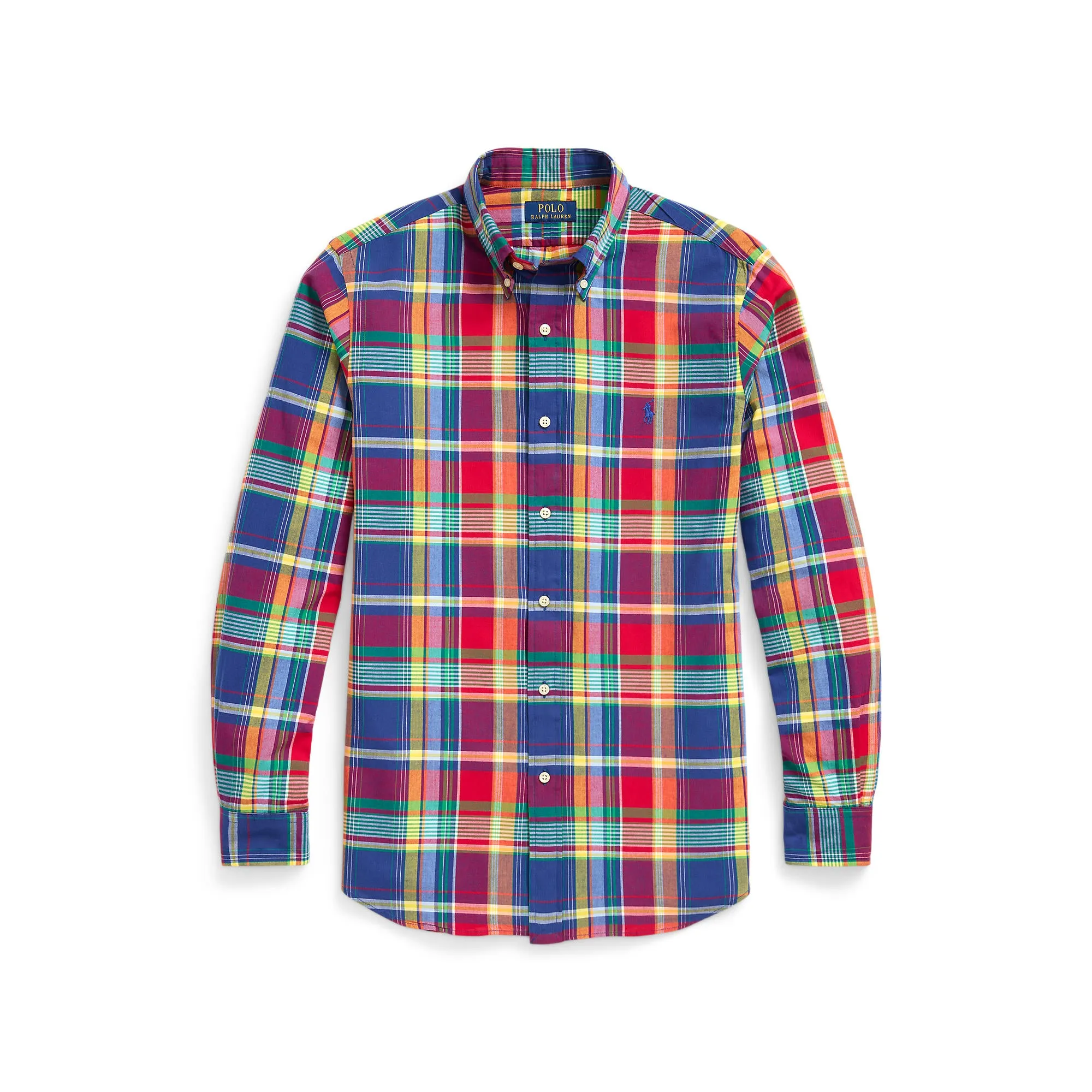 Polo Ralph Lauren - Chemise en coton Madras - Vichy - Royal, Rouge Multi Vêtements Polo Ralph Lauren