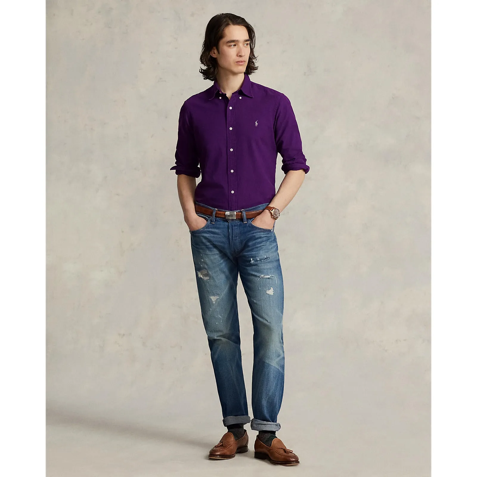 Polo Ralph Lauren - Chemise Oxford - Branford Violet Vêtements Polo Ralph Lauren