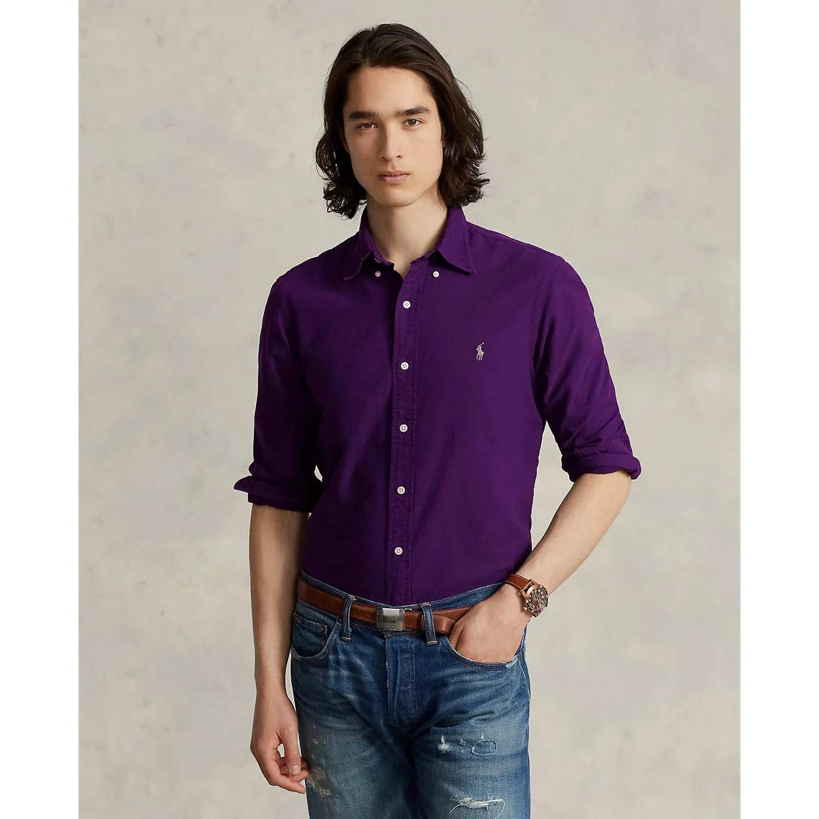 Polo Ralph Lauren - Chemise Oxford - Branford Violet Vêtements Polo Ralph Lauren