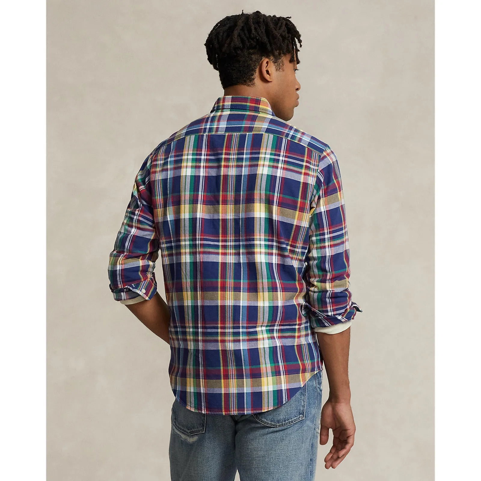 Polo Ralph Lauren - Chemise Oxford - Vichy - Marine, Jaune, Multicolore Vêtements Polo Ralph Lauren