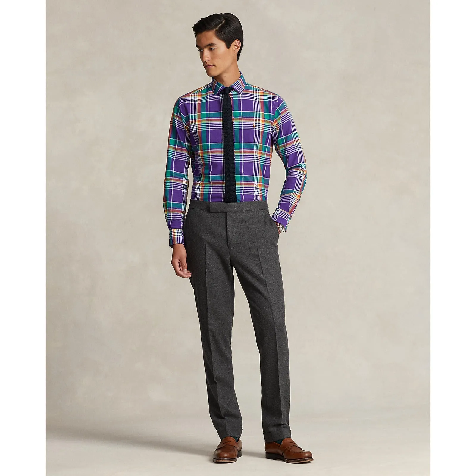 Polo Ralph Lauren - Chemise Oxford - Vichy - Violet, Vert Multi Polo Ralph Lauren Vêtements