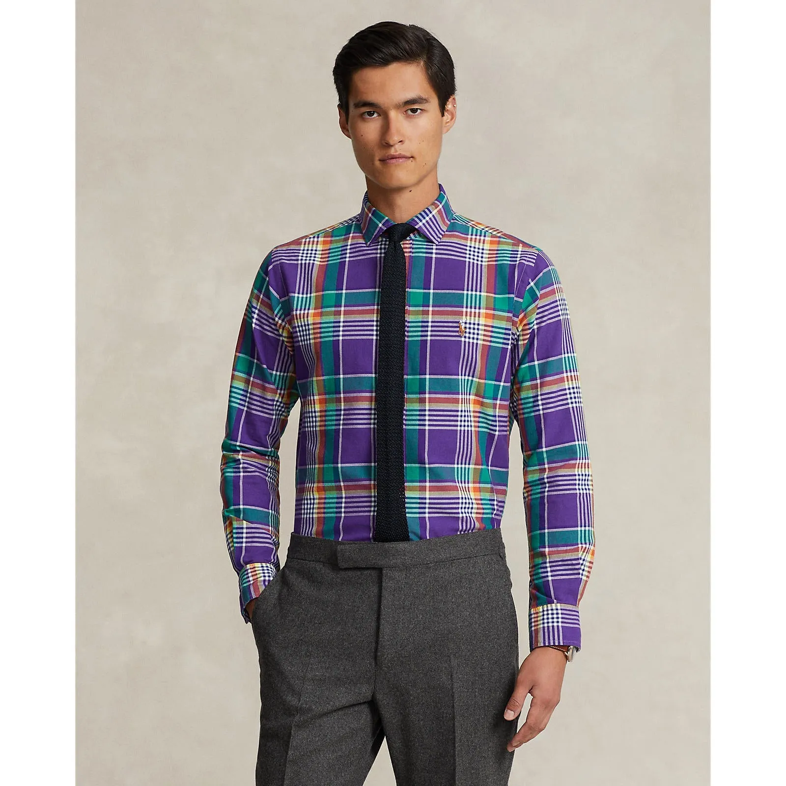 Polo Ralph Lauren - Chemise Oxford - Vichy - Violet, Vert Multi Polo Ralph Lauren Vêtements