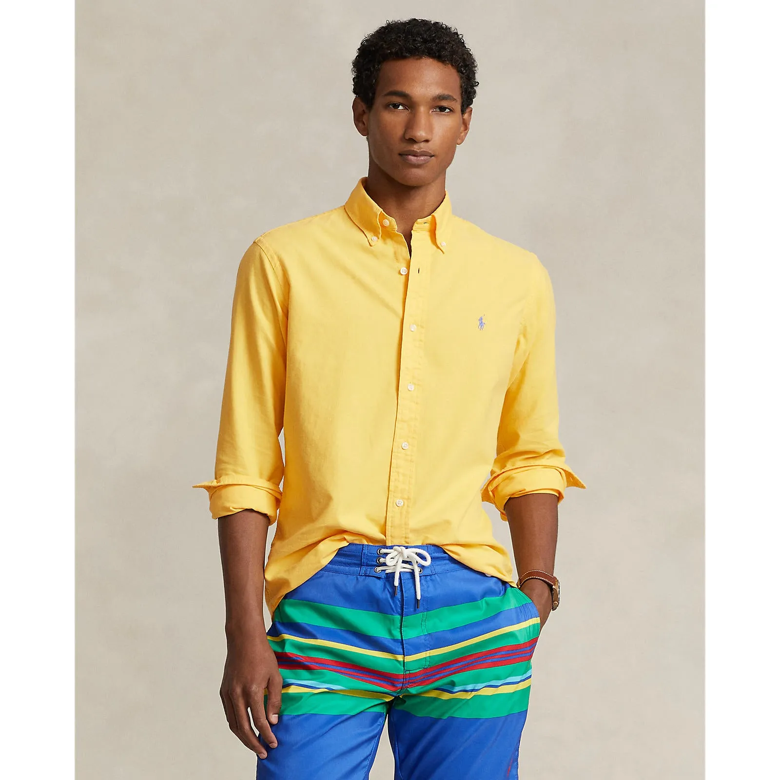 Polo Ralph Lauren - Chemise Oxford - Jaune Chrome Polo Ralph Lauren Vêtements