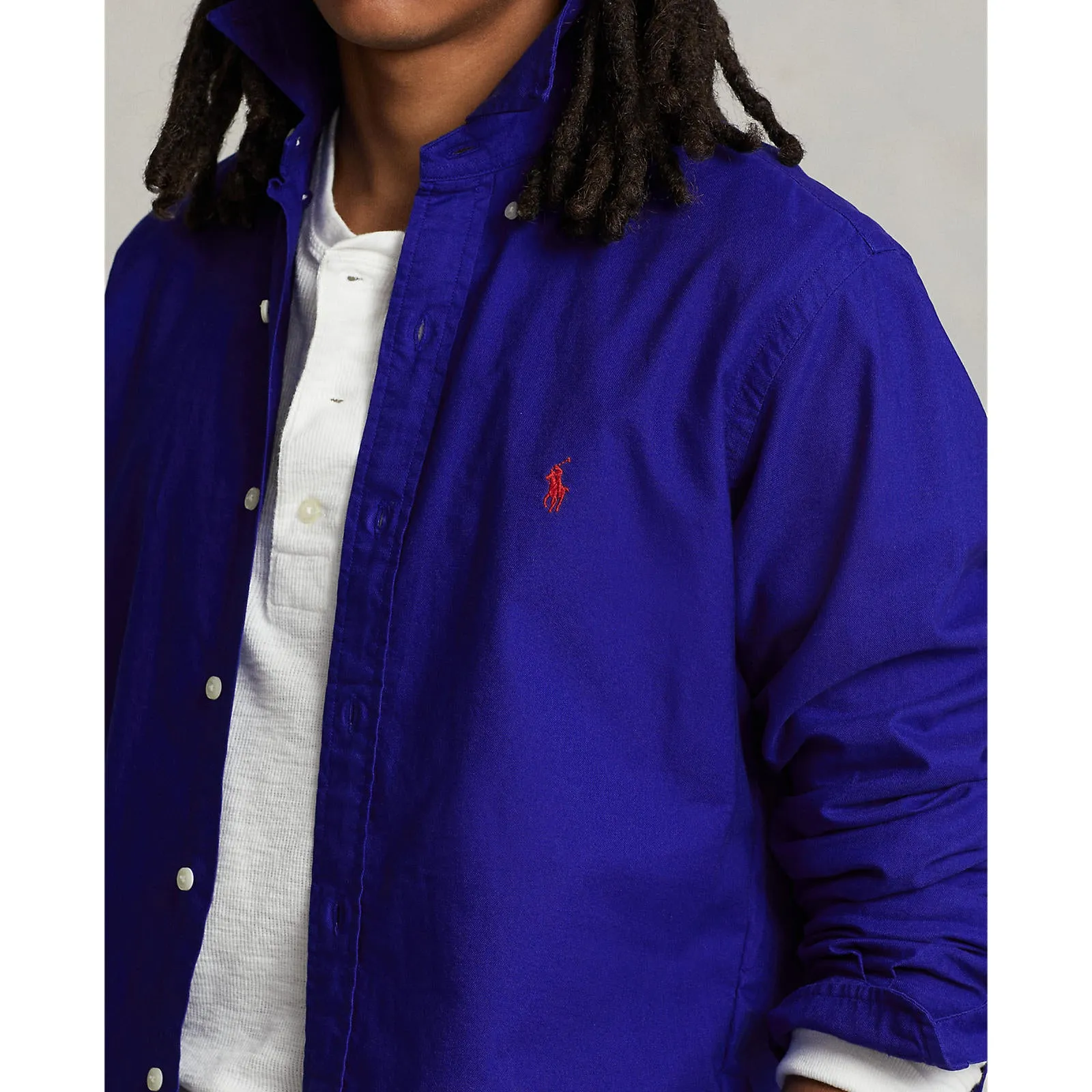 Polo Ralph Lauren - Chemise Oxford - Bleu Royal Urbain Vêtements Polo Ralph Lauren