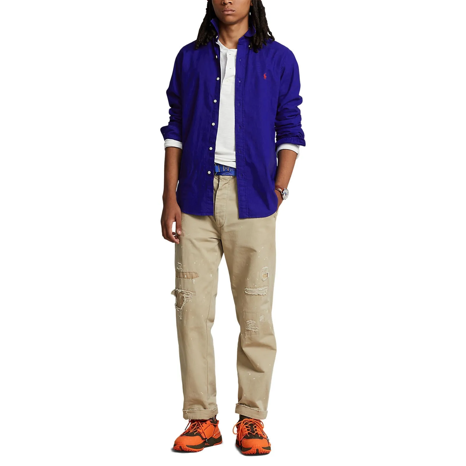 Polo Ralph Lauren - Chemise Oxford - Bleu Royal Urbain Vêtements Polo Ralph Lauren