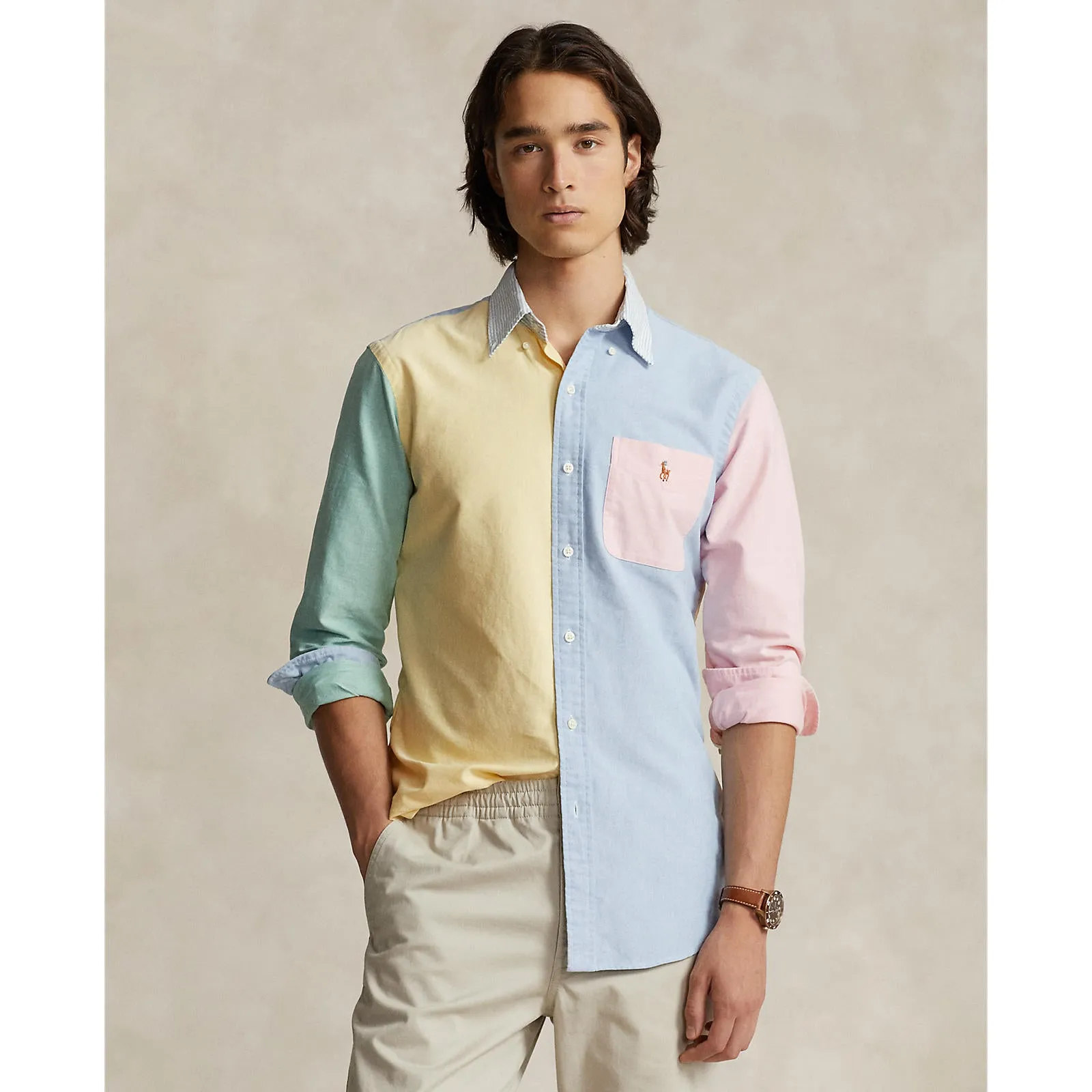 Polo Ralph Lauren - Chemise Oxford - Bloc de couleur - Chemise fun Polo Ralph Lauren Vêtements