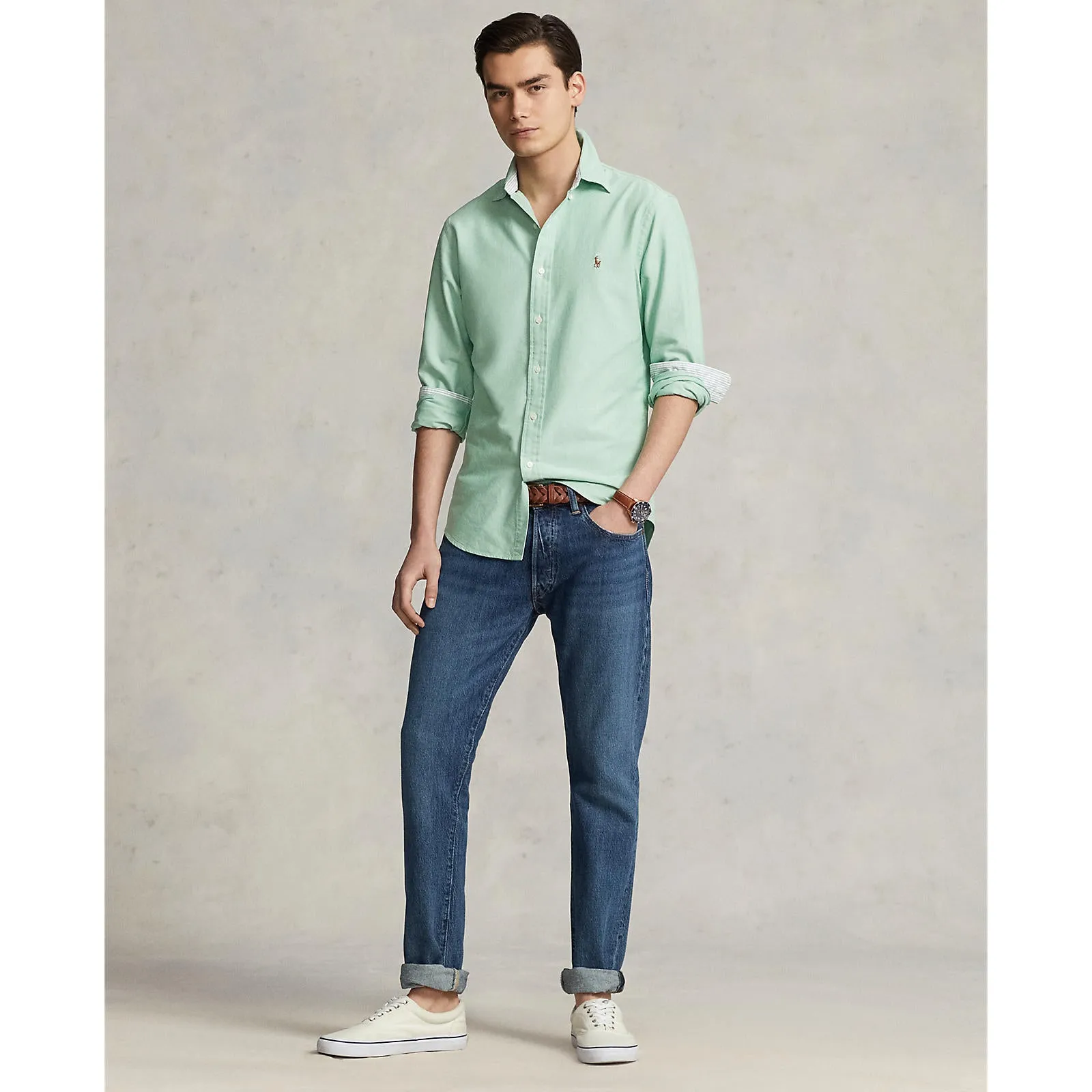 Polo Ralph Lauren - Chemise Oxford - Vert Golf Vêtements Polo Ralph Lauren