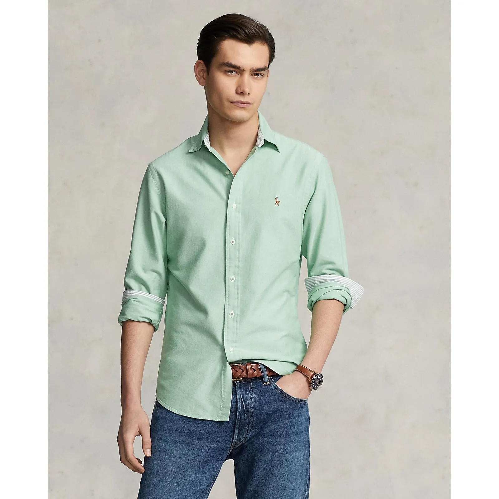 Polo Ralph Lauren - Chemise Oxford - Vert Golf Vêtements Polo Ralph Lauren