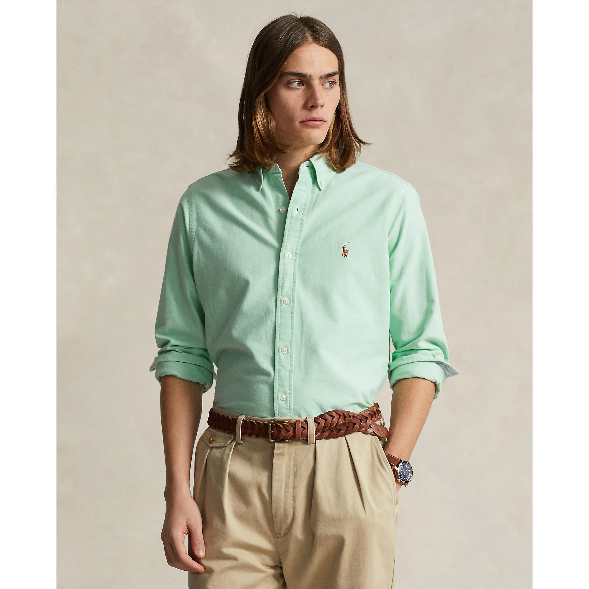Polo Ralph Lauren - Chemise Oxford - Vert Vêtements Polo Ralph Lauren