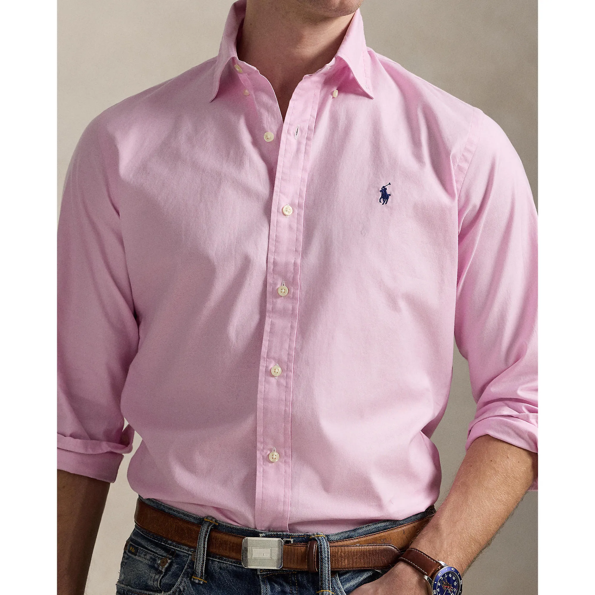 Polo Ralph Lauren - Chemise Oxford - Rose Vêtements Polo Ralph Lauren
