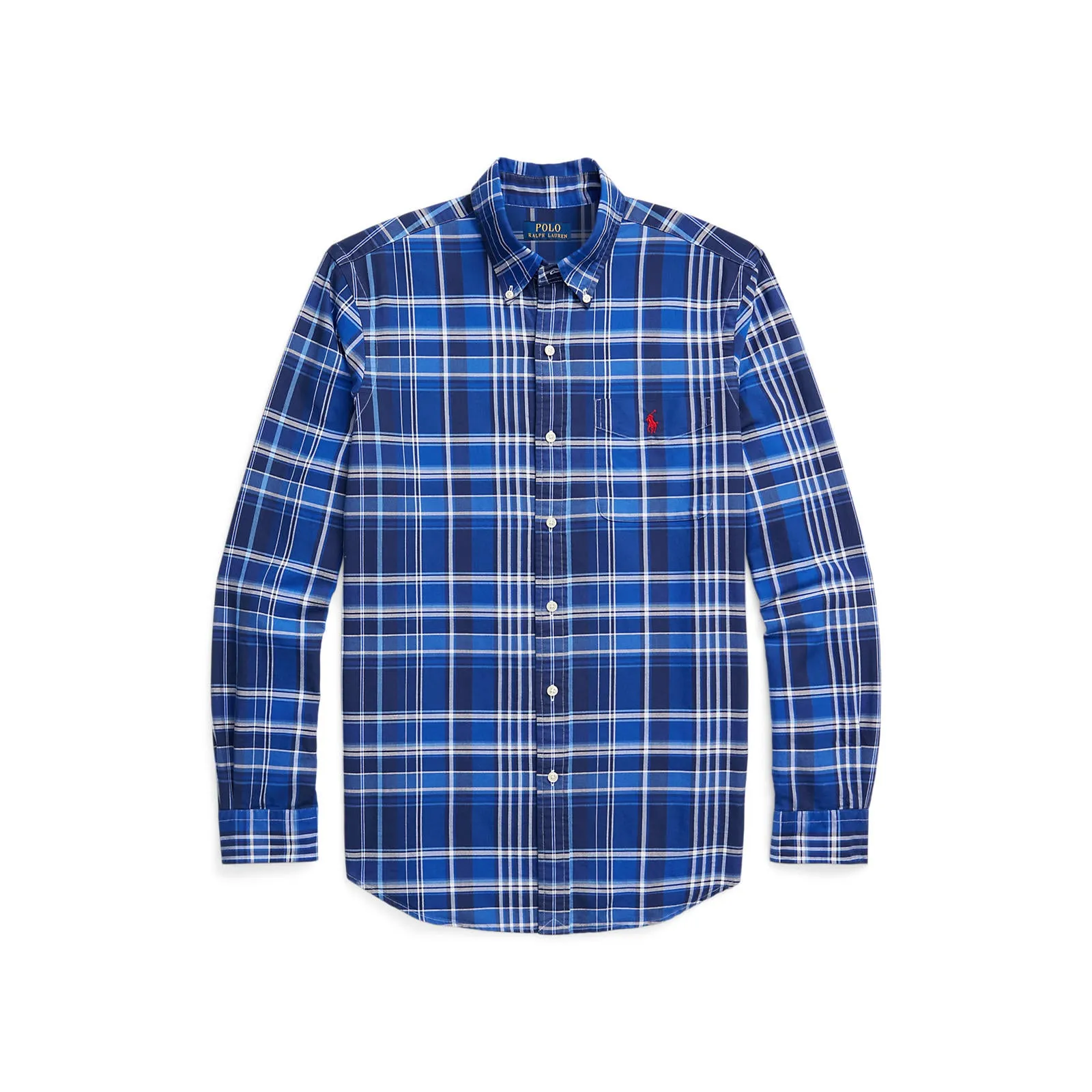 Polo Ralph Lauren - Chemise Oxford - À carreaux - Bleu et blanc Vêtements Polo Ralph Lauren