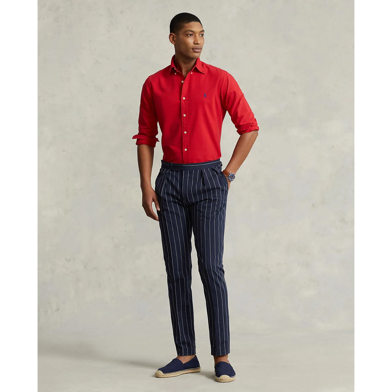 Polo Ralph Lauren - Chemise Oxford - Rouge Vêtements Polo Ralph Lauren