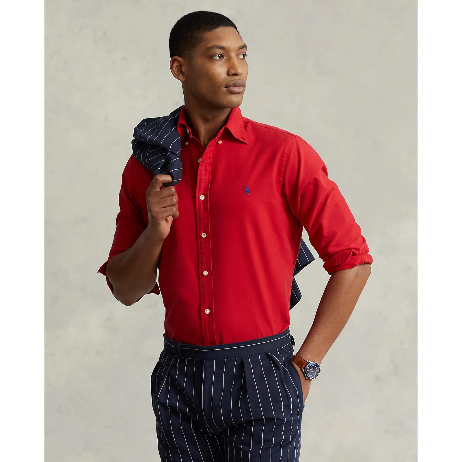 Polo Ralph Lauren - Chemise Oxford - Rouge Vêtements Polo Ralph Lauren