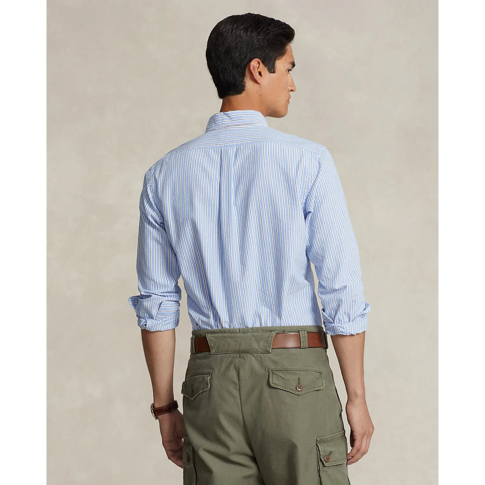 Polo Ralph Lauren - Chemise Oxford - Rayée - Bleu & Blanc Vêtements Polo Ralph Lauren