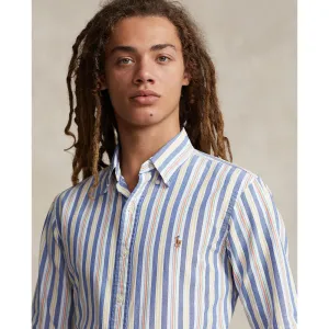 Polo Ralph Lauren - Oxford Shirt - Stripe - Blue, White, Multi Polo Ralph Lauren Clothing