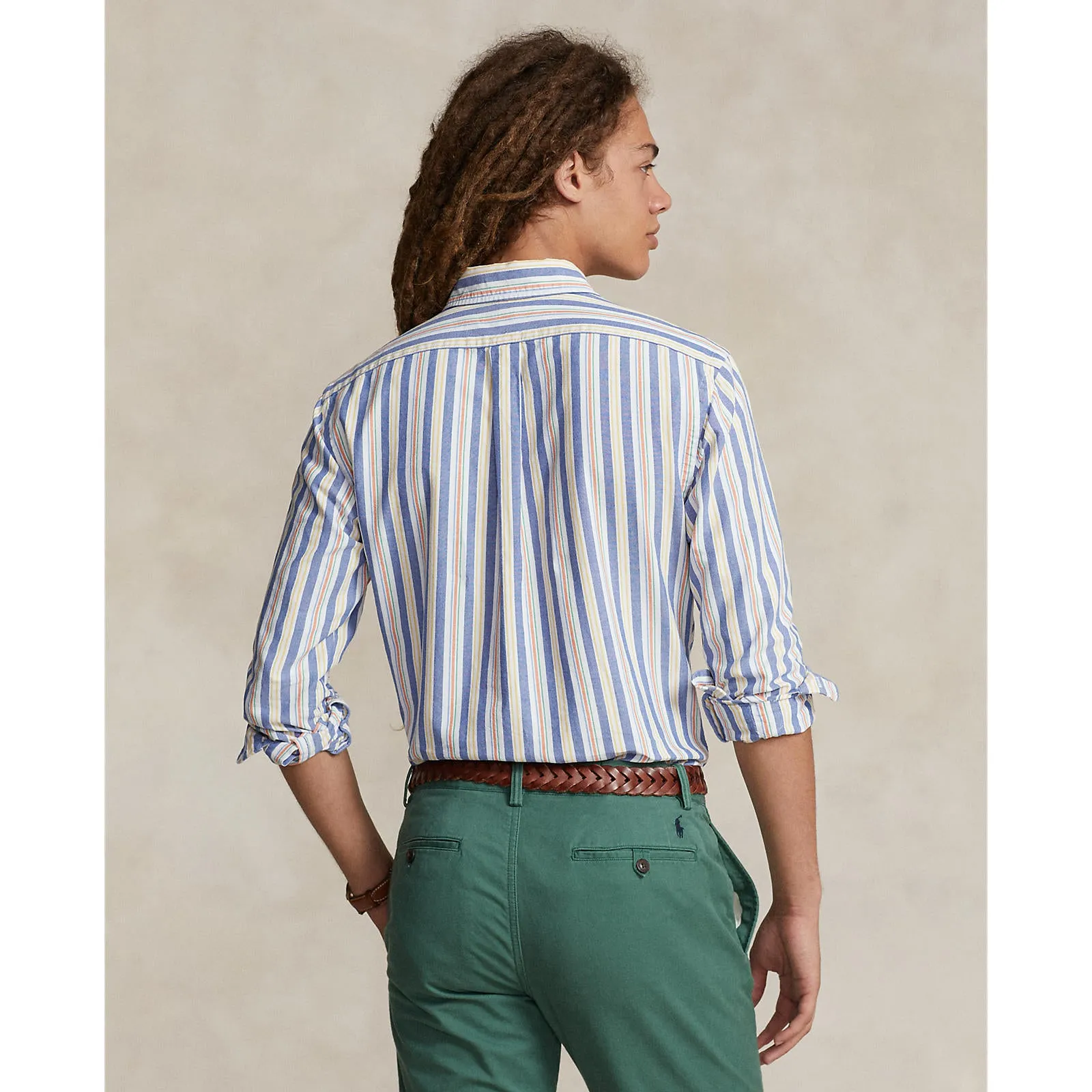 Polo Ralph Lauren - Chemise Oxford - Rayée - Bleu, Blanc, Multicolore - Vêtements Polo Ralph Lauren