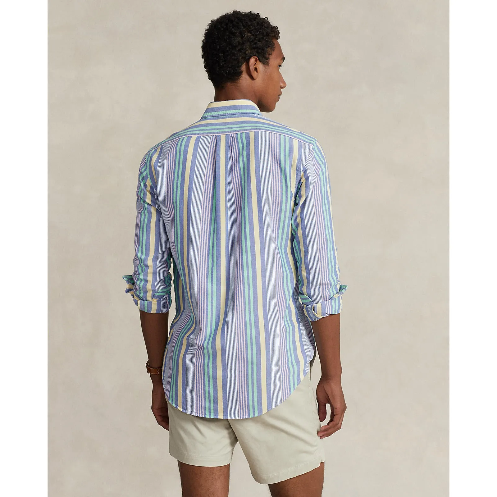 Polo Ralph Lauren - Chemise Oxford - Rayure - Bleu, Blanc, Rose, Multicolore - Vêtements Polo Ralph Lauren
