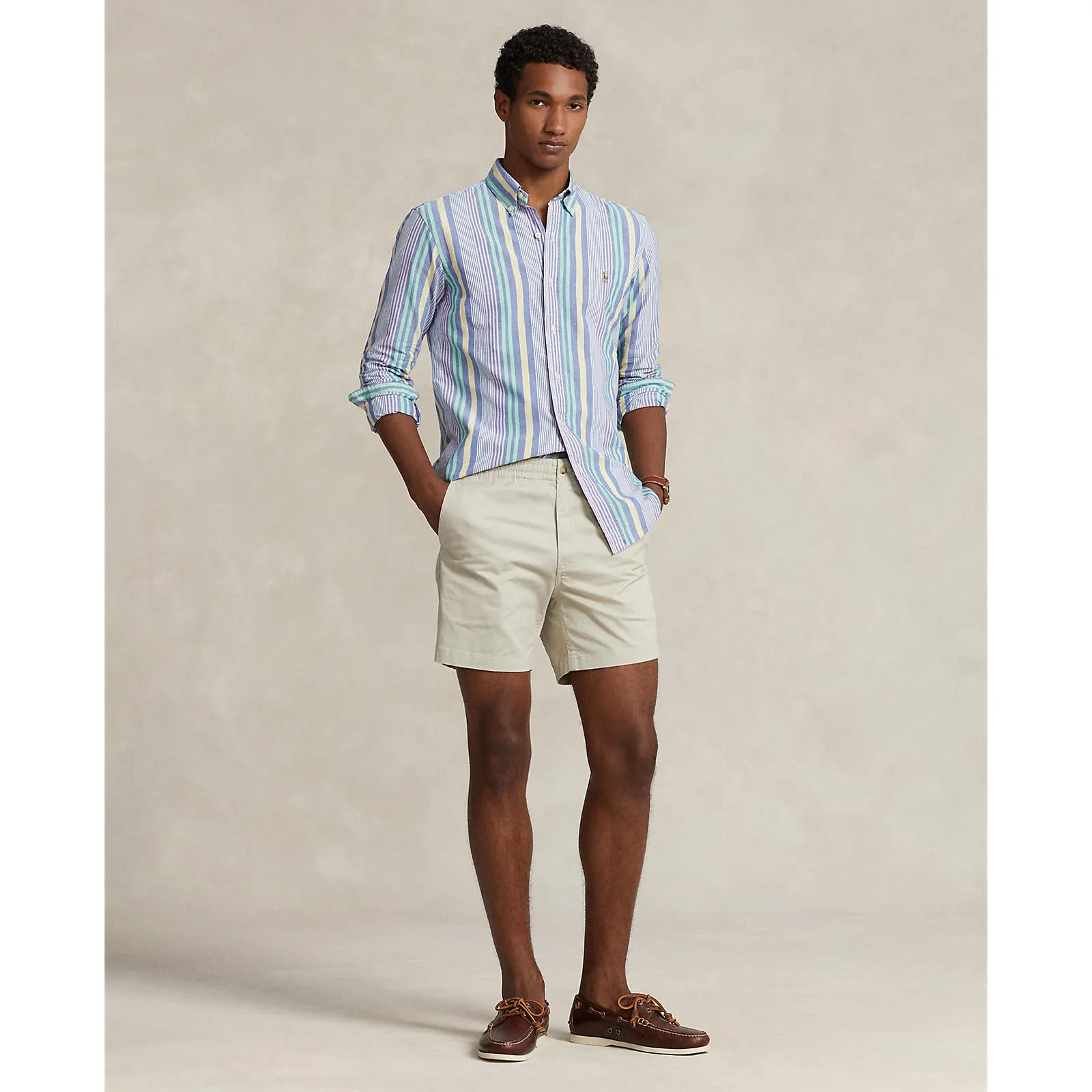 Polo Ralph Lauren - Chemise Oxford - Rayure - Bleu, Blanc, Rose, Multicolore - Vêtements Polo Ralph Lauren