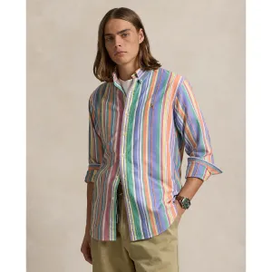 Polo Ralph Lauren - Oxford Shirt - Stripe - Orange, Green, Multi Polo Ralph Lauren Clothing