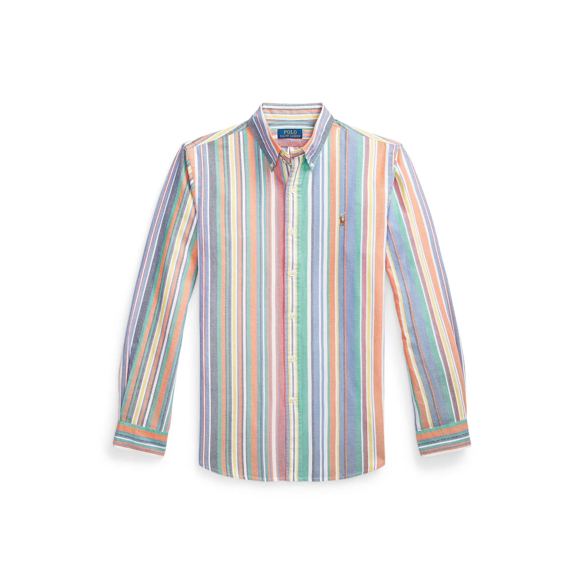 Polo Ralph Lauren - Chemise Oxford - Rayée - Orange, Vert, Multicolore - Vêtements Polo Ralph Lauren