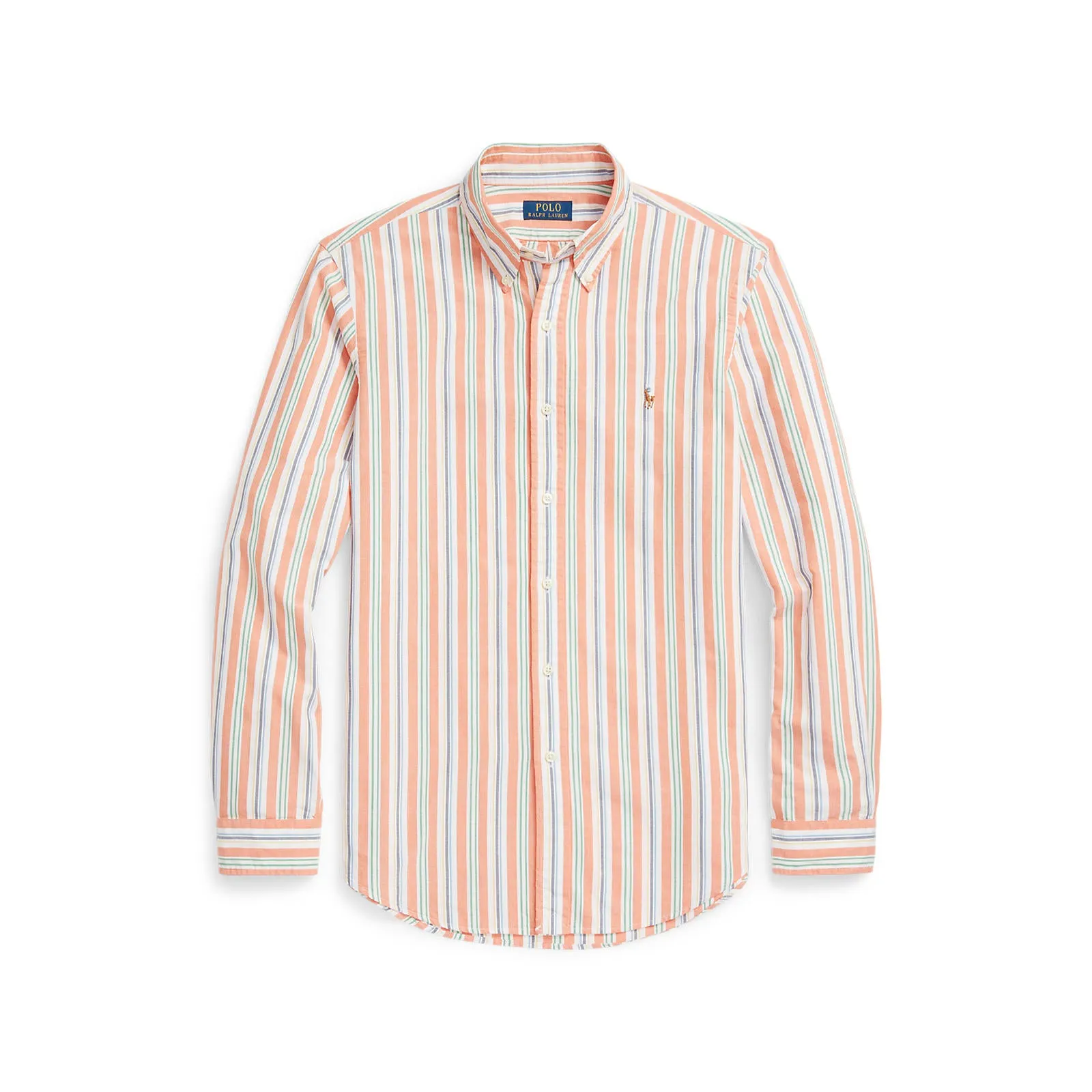 Polo Ralph Lauren - Chemise Oxford - Rayée - Orange, Blanc, Multicolore - Vêtements Polo Ralph Lauren