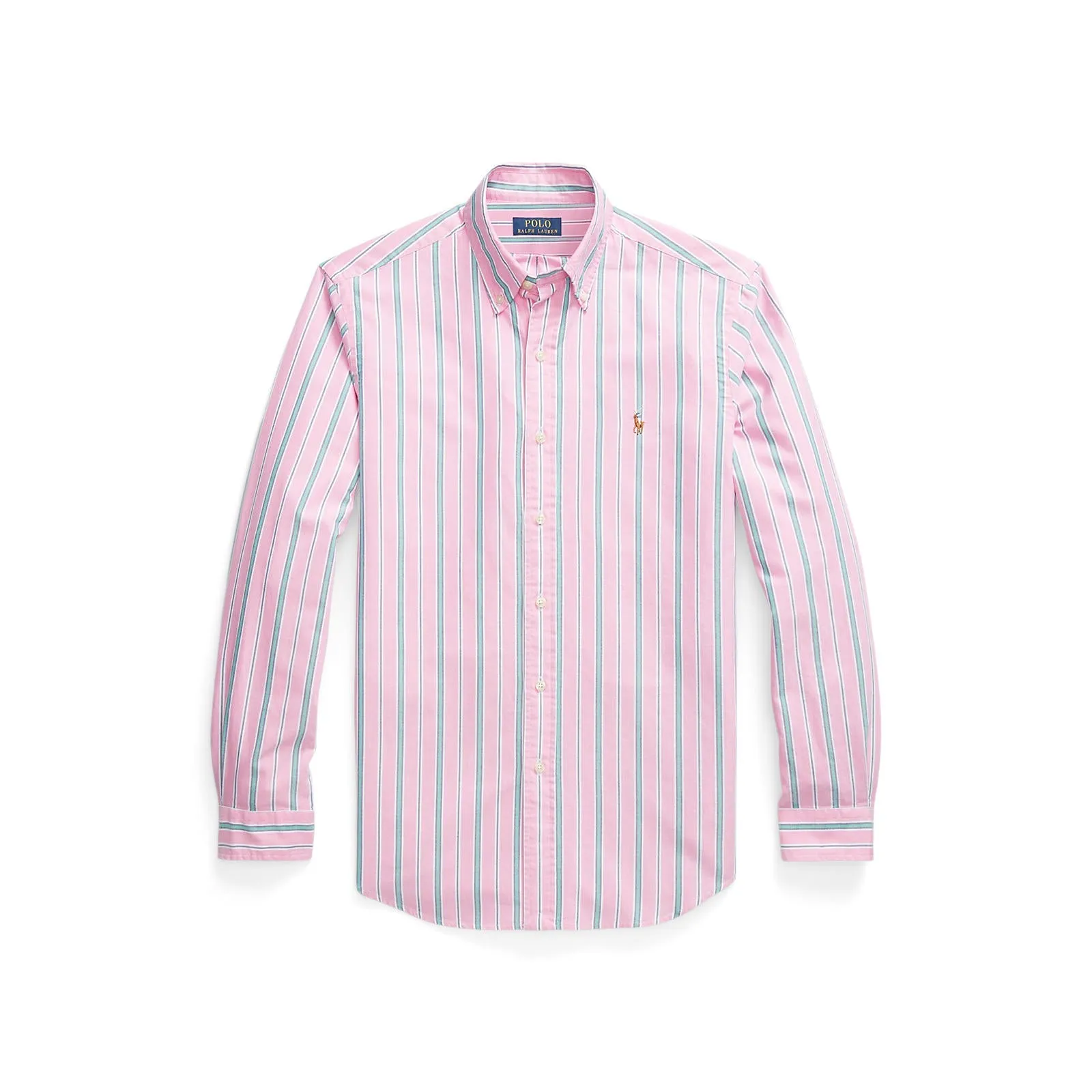 Polo Ralph Lauren - Chemise Oxford - Rayée - Rose, Vert & Blanc Vêtements Polo Ralph Lauren