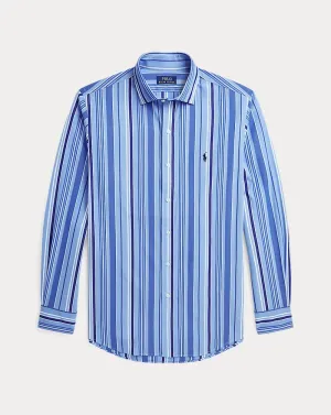 Polo Ralph Lauren - Chemise en popeline - Rayée - Bleu et Blanc - Vêtements Polo Ralph Lauren