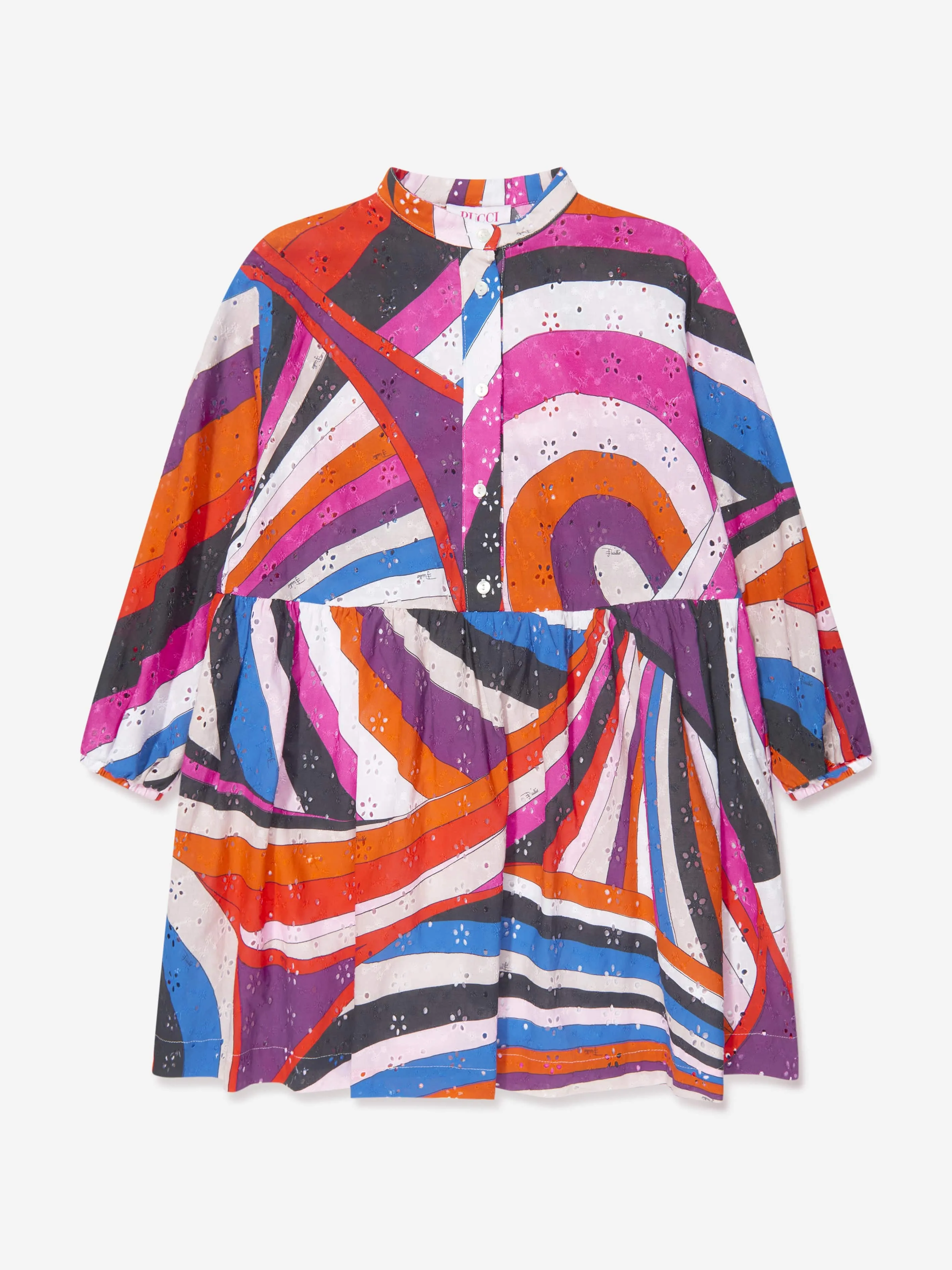 Robe tissée Iride multicolore Pucci Girls