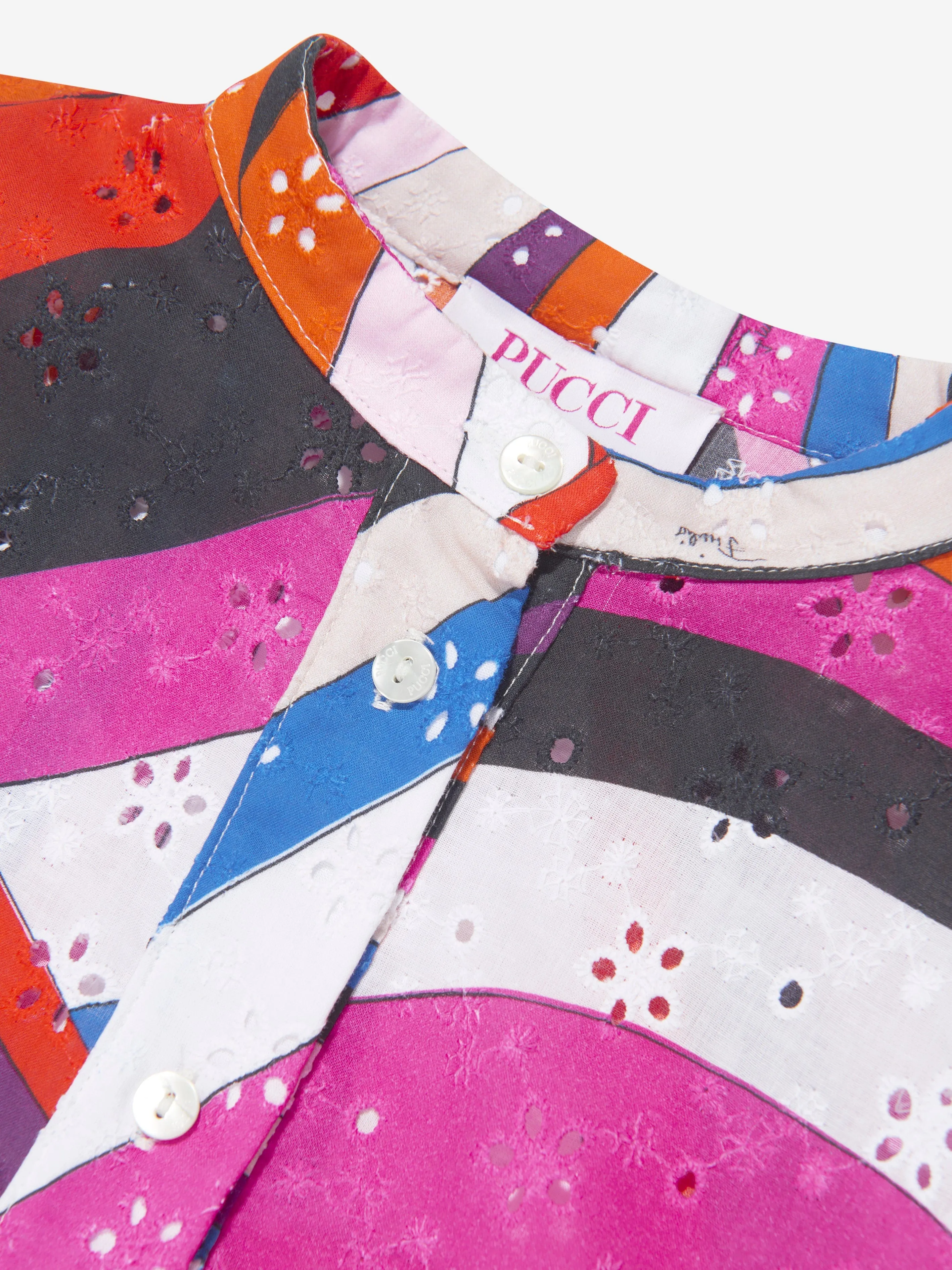 Robe tissée Iride multicolore Pucci Girls