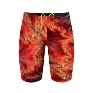 Q Swimwear Maillot de bain à motifs fractals enflammés