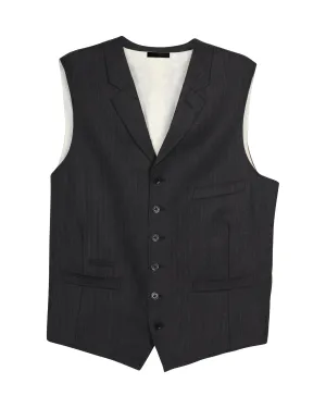 Veste-veston Ralph Lauren en laine grise à motif chevron