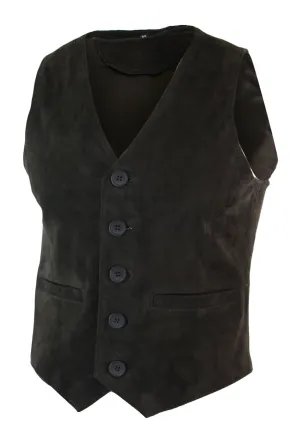 Gilet Vintage en Véritable Daim