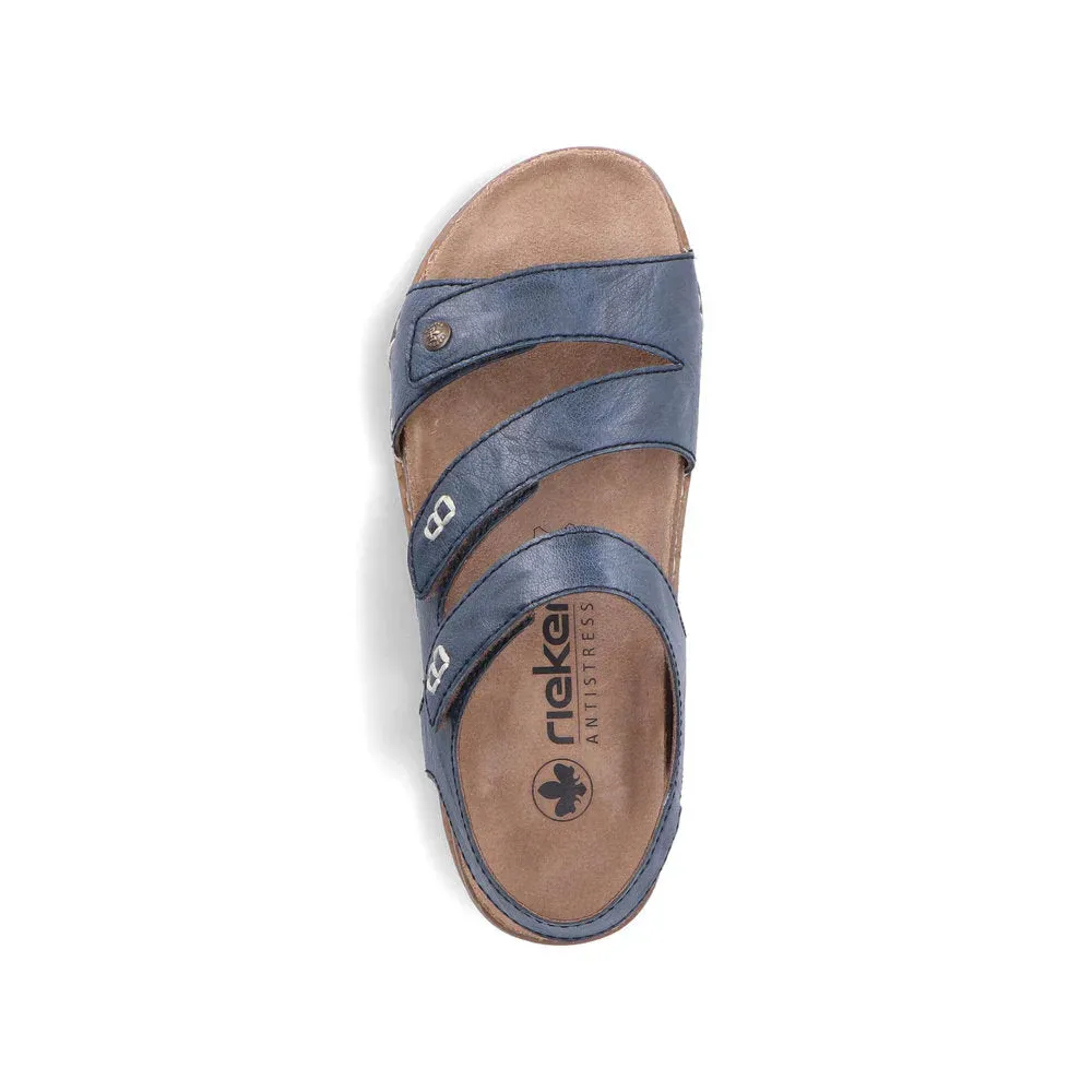 Rieker Chaussures 61402-12 Velcro Bleu