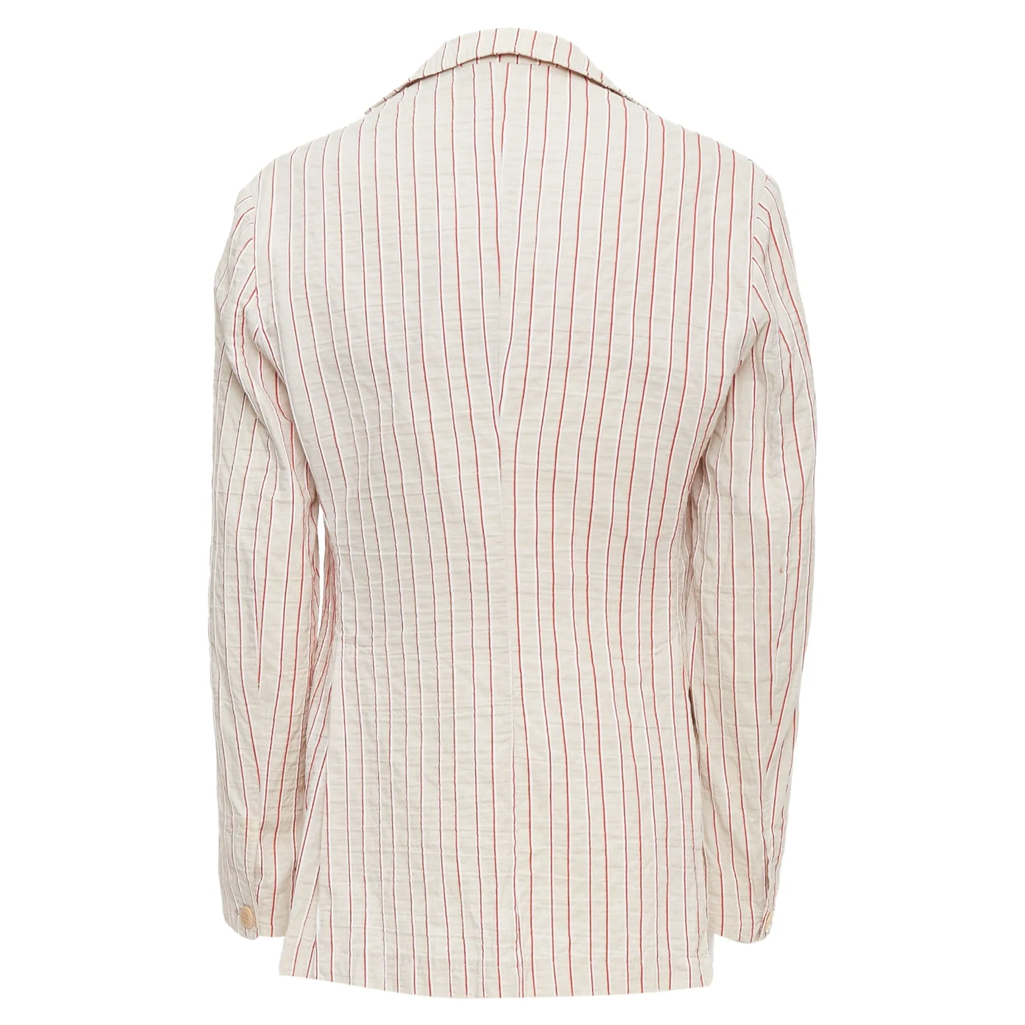 Veste slim en coton rayé avec appliques Romeo Gigli