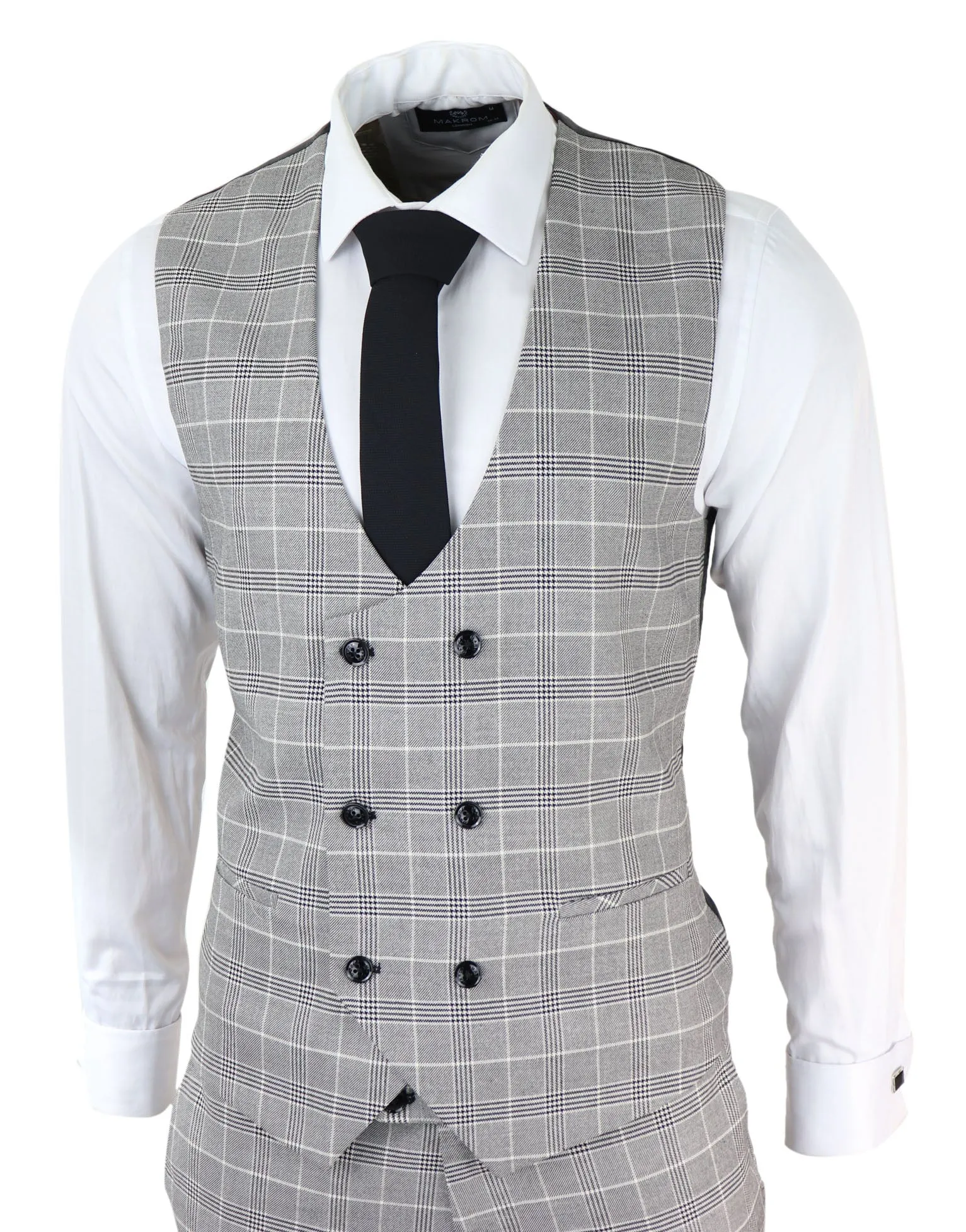Costume de mariage Prince de Galles à carreaux gris Ross