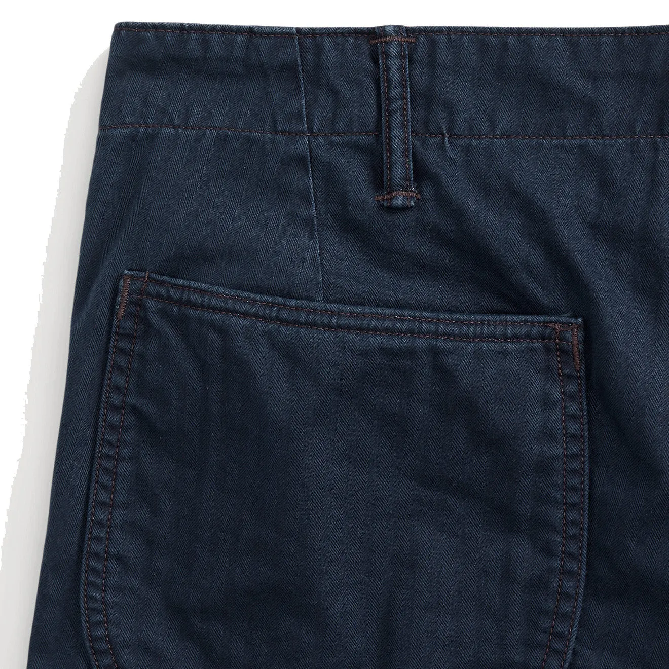 RRL par Ralph Lauren Short de terrain en chevron de twill Marine
