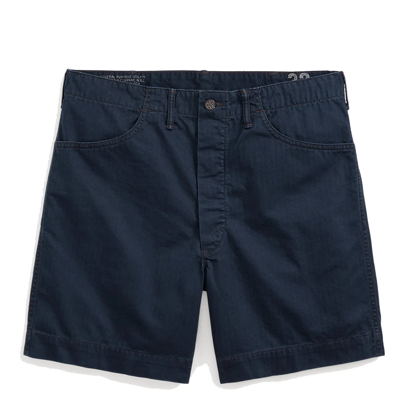 RRL par Ralph Lauren Short de terrain en chevron de twill Marine