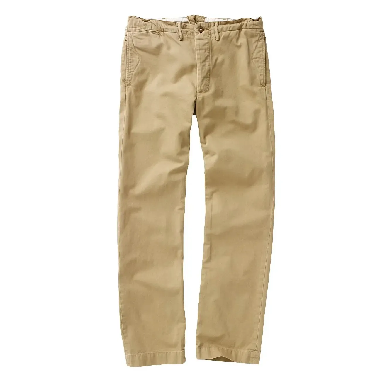 Pantalon Chino Plat Officiers RRL par Ralph Lauren Nouveau Kaki Militaire