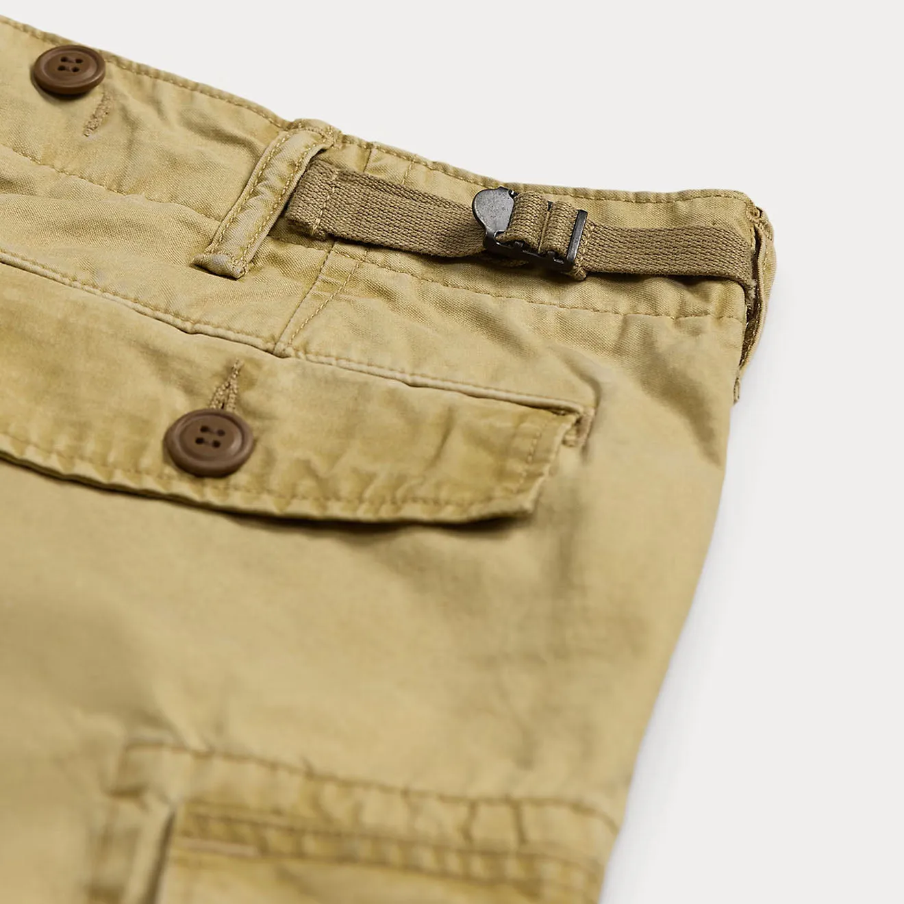 RRL By Ralph Lauren Pantalon cargo en popeline Ranger Vert kaki délavé