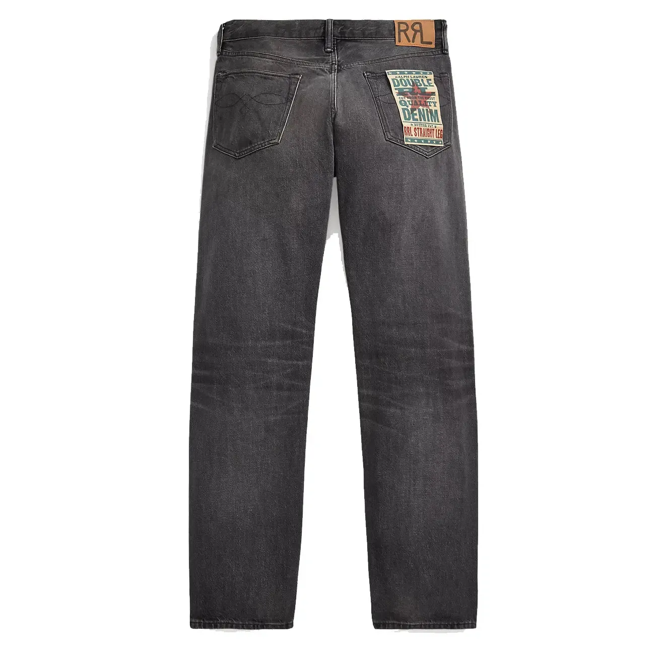 RRL par Ralph Lauren Jean coupe droite lavage noir poussiéreux