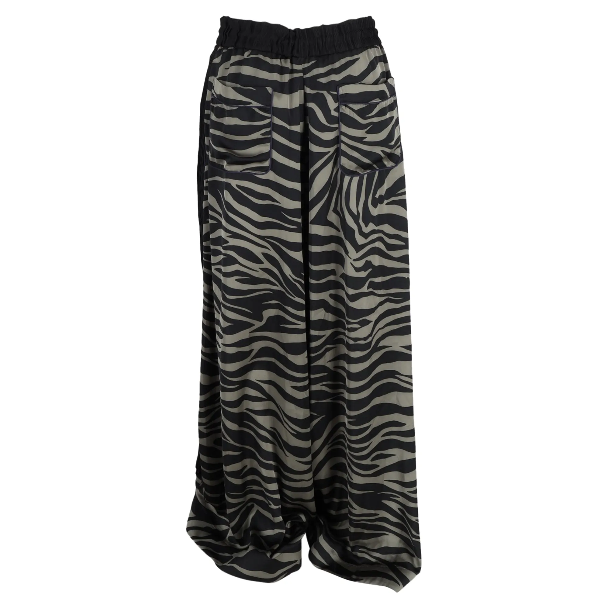Pantalon large à motifs Sacai en polyester imprimé animalier
