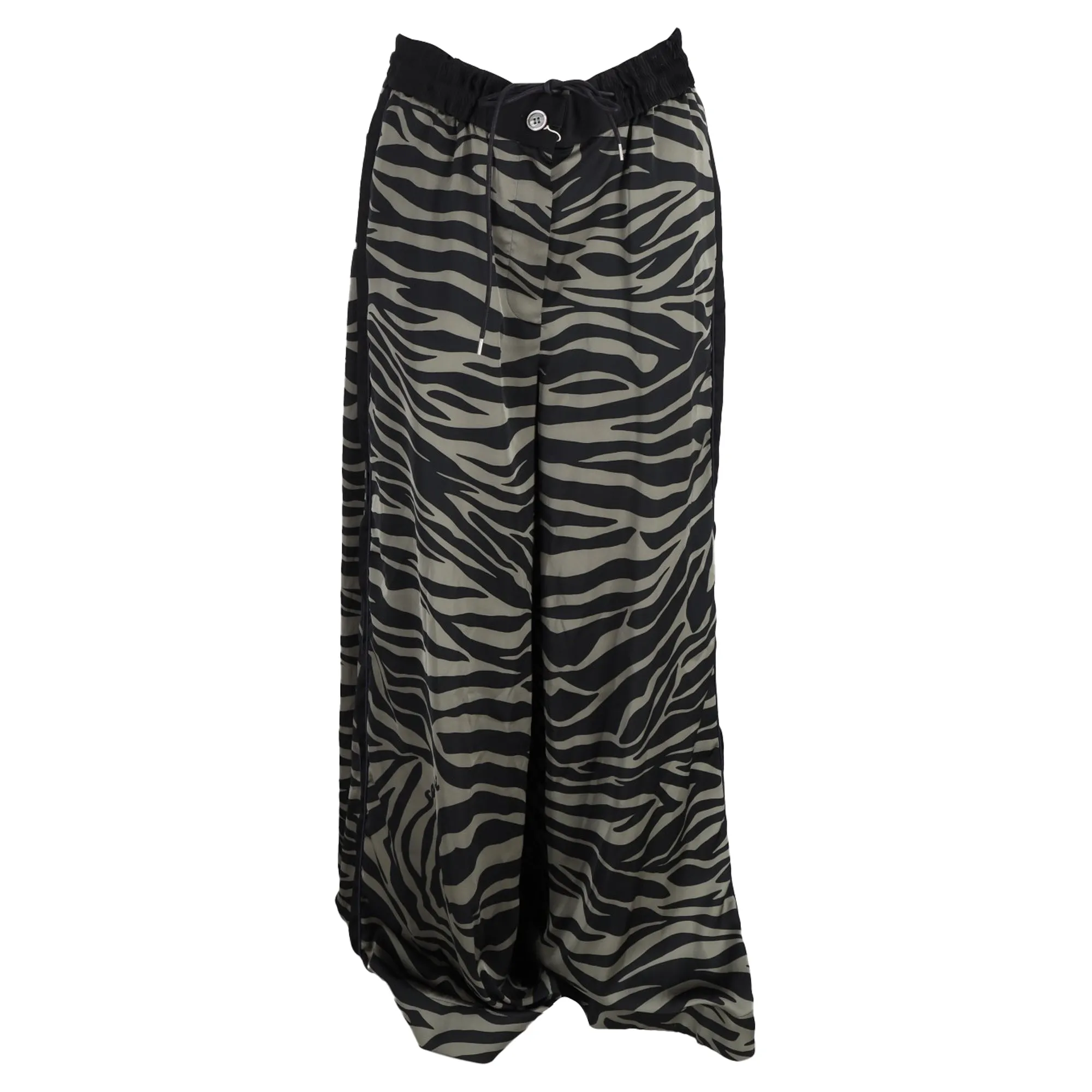 Pantalon large à motifs Sacai en polyester imprimé animalier