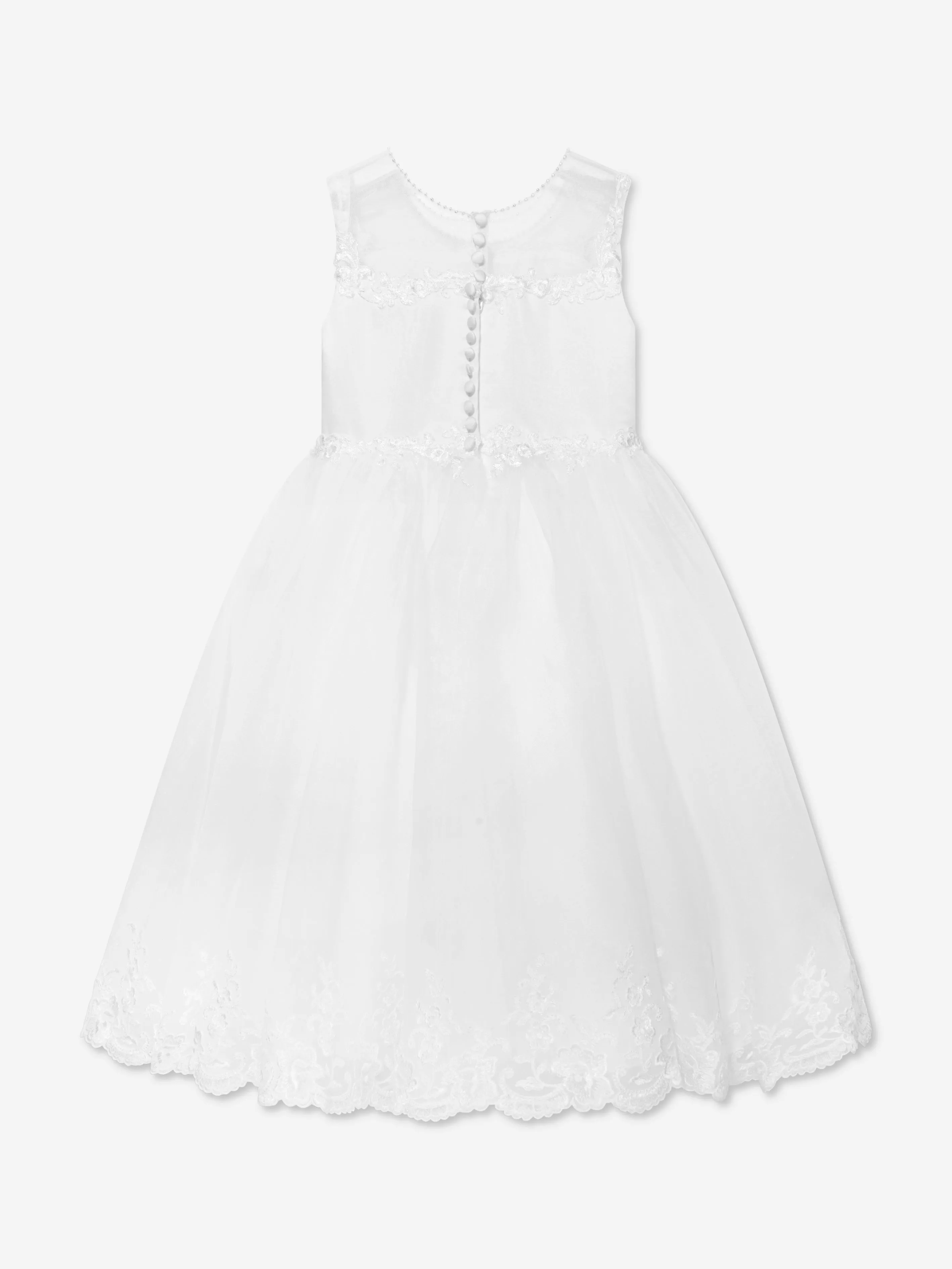 Robe cérémoniale ballerine longueur Sarah Louise en ivoire