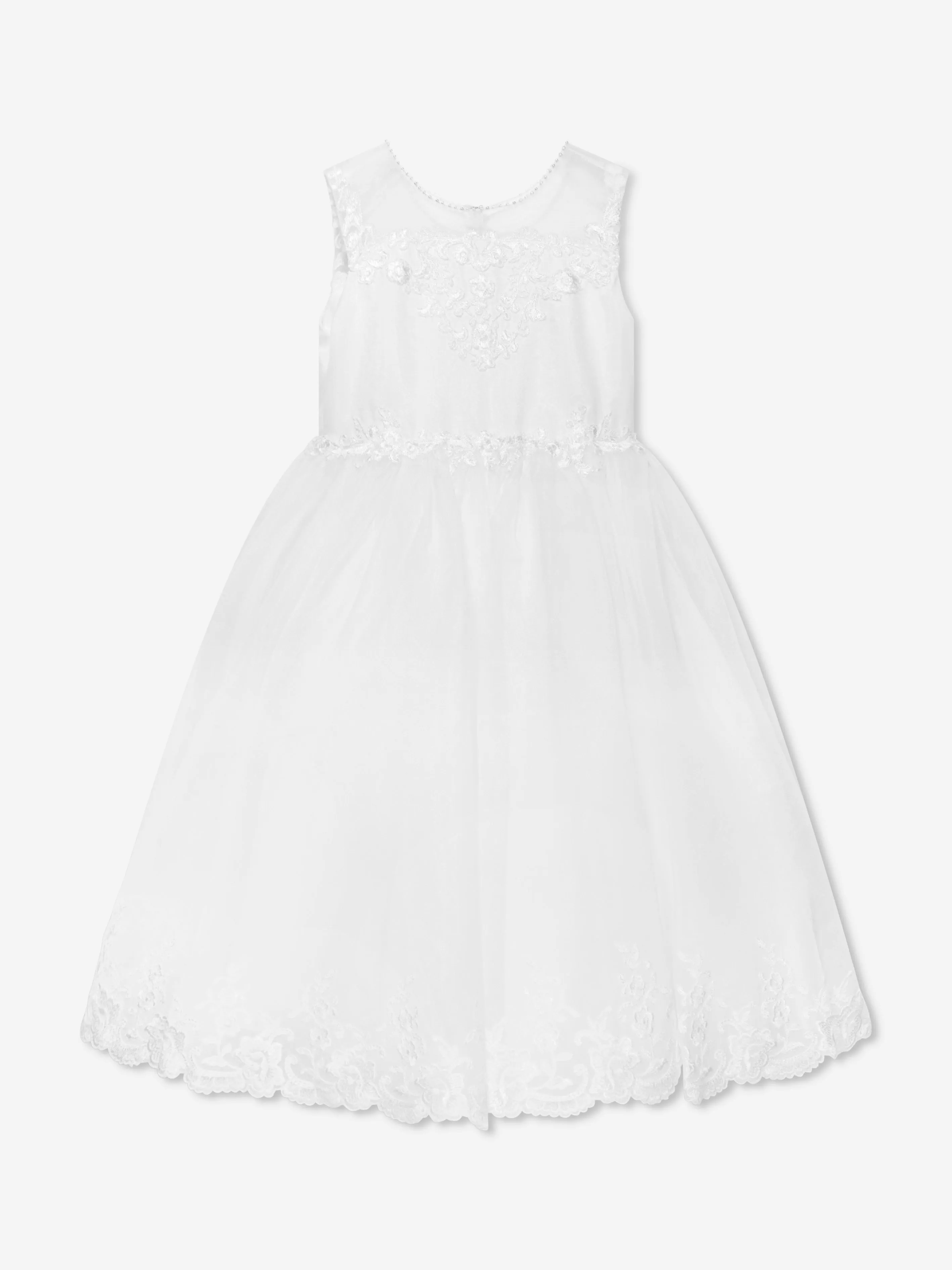 Robe cérémoniale ballerine longueur Sarah Louise en ivoire