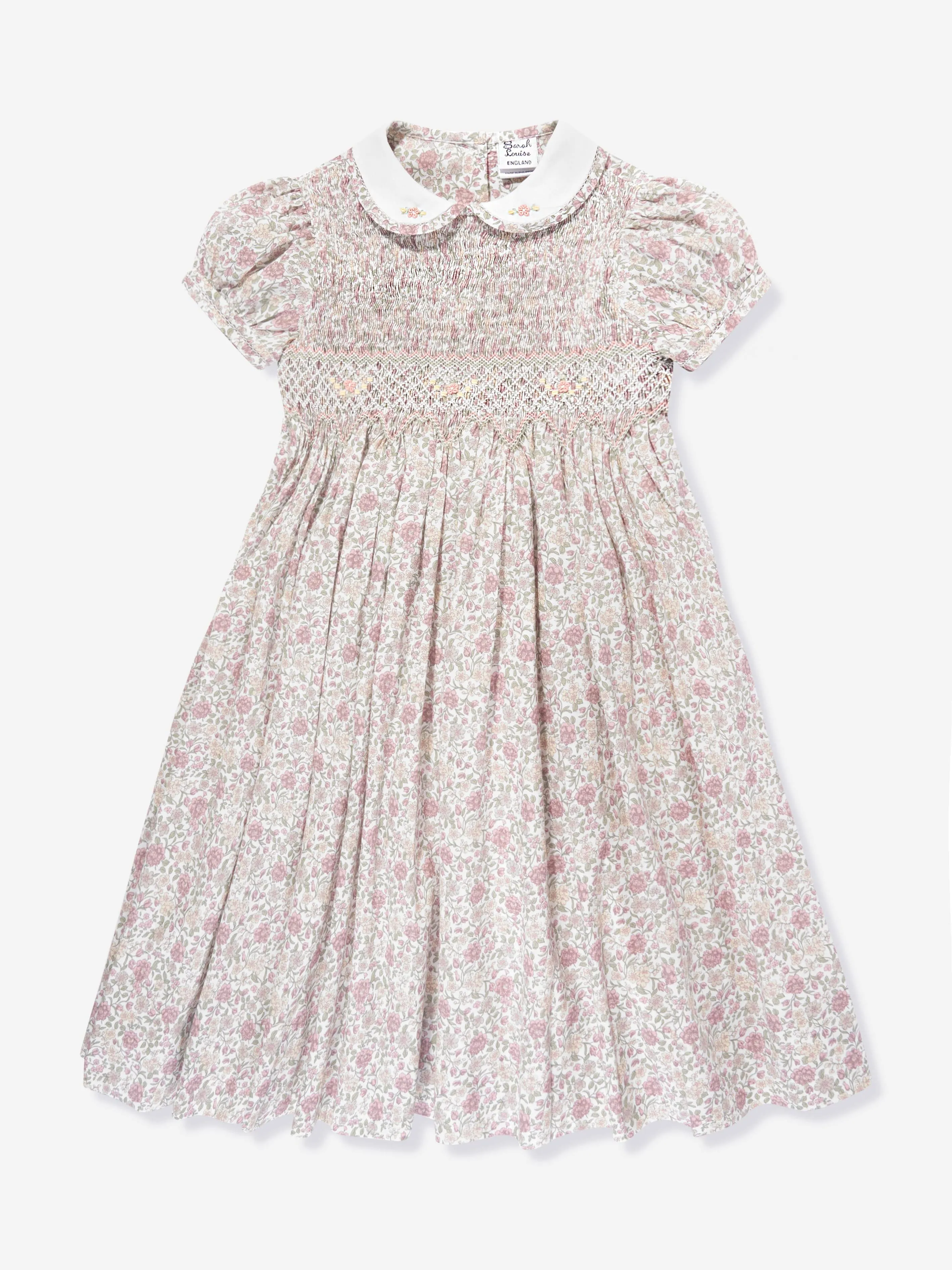 Robe en coton floral multicolore Sarah Louise pour filles