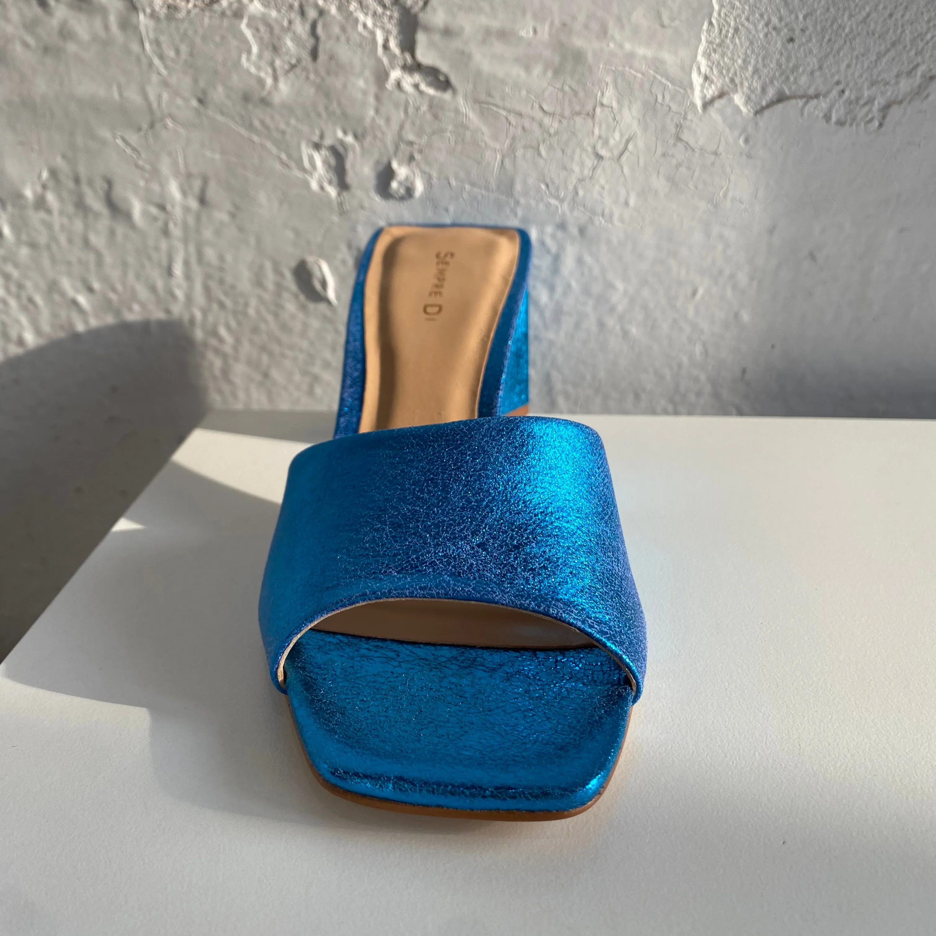 Sempre Di 429018 Bleu Métallisé - DERNIÈRE PAIRE taille 36 Chaussures_Sempre-Di
