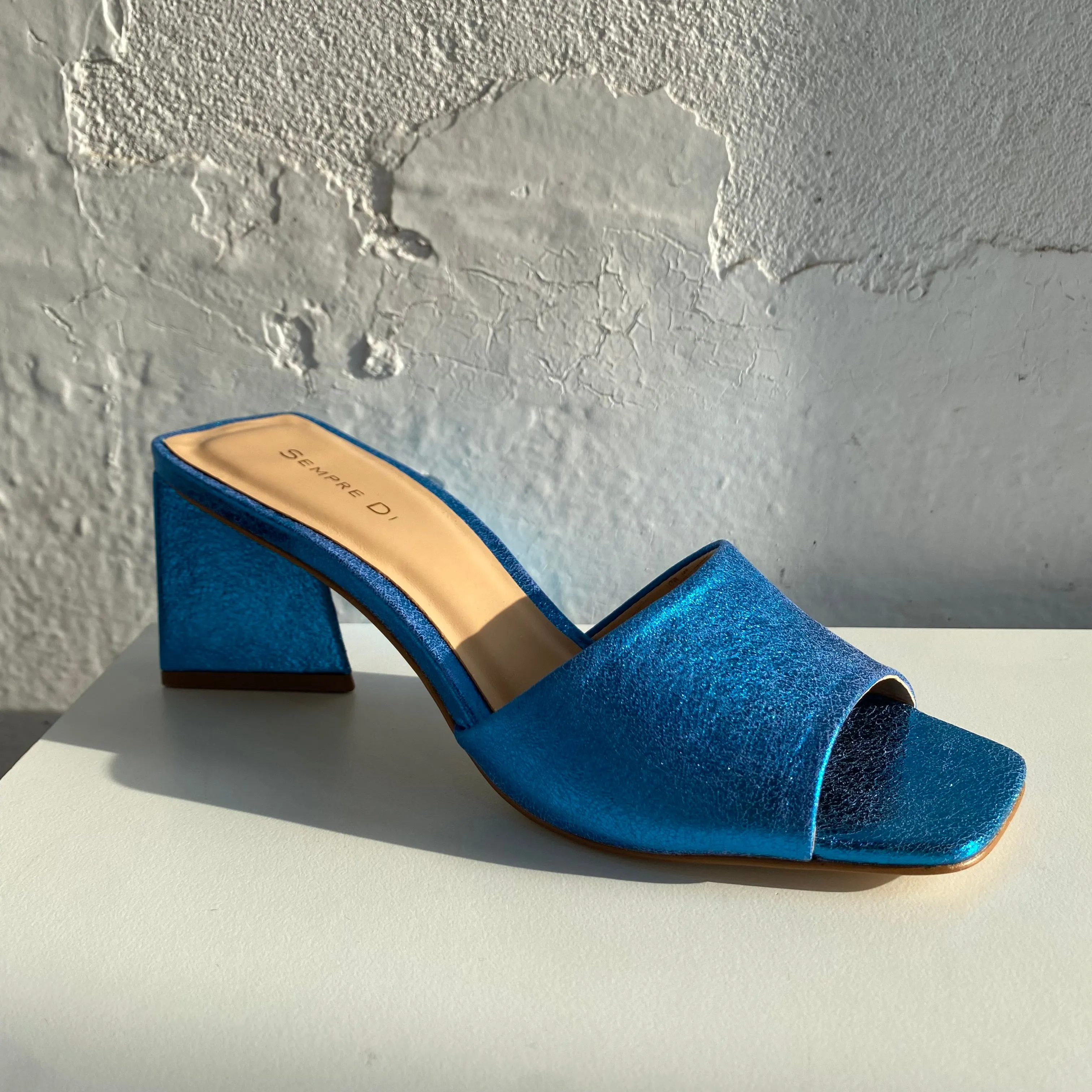 Sempre Di 429018 Bleu Métallisé - DERNIÈRE PAIRE taille 36 Chaussures_Sempre-Di