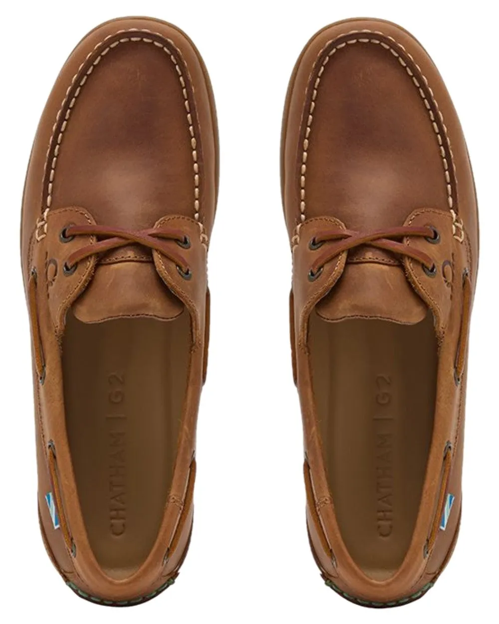 Chaussures Chatham Chatham Homme Deck Buton G2 en Cuir Premium pour Bateau