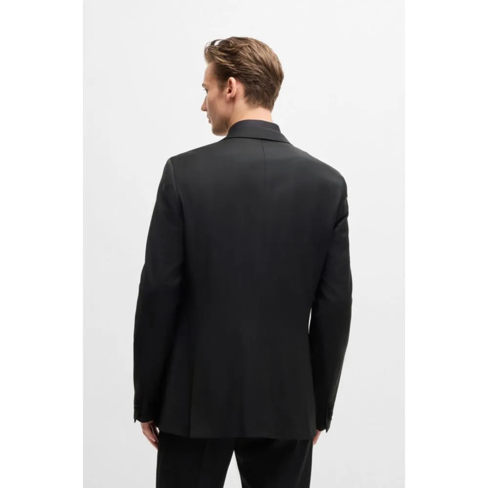 Veste de smoking ajustée avec revers ornés