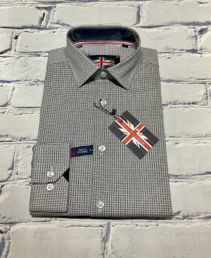 Âme de Londres Chemise de Sport Manches Longues en Coton Élastique
